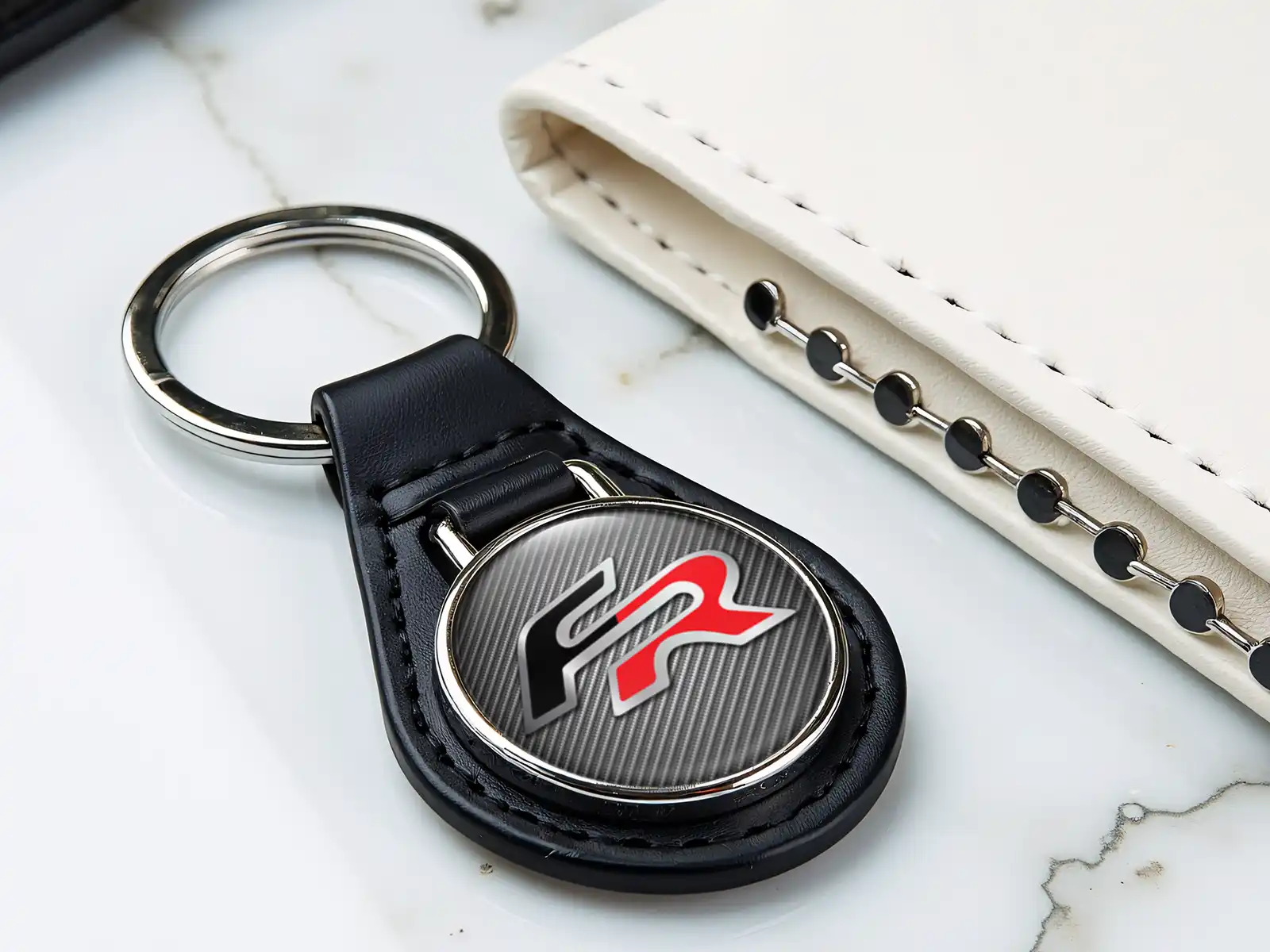 Seat Portachiavi In Pelle Stile Robusto Edizione Limitata